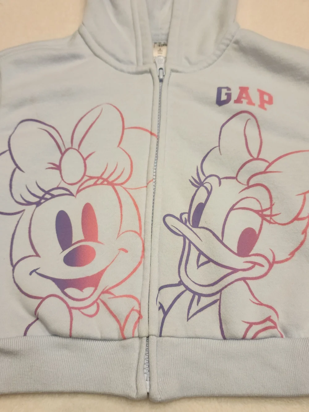 Disney GAP Girls 3T Hooded Zip Up Fleece Lined Swearshirt [V2]